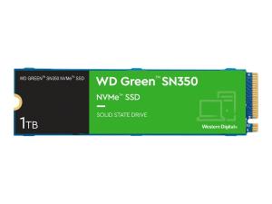 WD Green SN350 NVMe SSD WDS100T3G0C - SSD - 1 To - interne - M.2 2280 - PCIe 3.0 x4 (NVMe) - WDS100T3G0C - Disques SSD