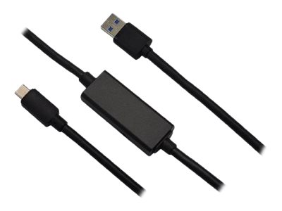 MCL - Câble USB - 24 pin USB-C (M) pour USB type A (M) - USB 3.0 - 10 m - actif - noir - MC923-1C/AM/A-10M - Câbles USB