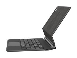 Belkin Pro - Clavier et étui (étui de protection) - avec socle magnétique - avec trackpad - rétroéclairé - sans fil - Bluetooth - pour Apple 11-inch iPad Pro (M4) - BBZ002FR-V2 - Claviers