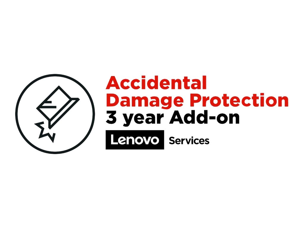 Lenovo Accidental Damage Protection - Couverture des dommages accidentels - 3 années - pour 100e Chromebook Gen 3; V14 G3 ABA; V15 G3 ABA; V15 G4 AMN; V17 G3 IAP; V17 G4 IRU - 5PS0Q81868 - Options de service informatique