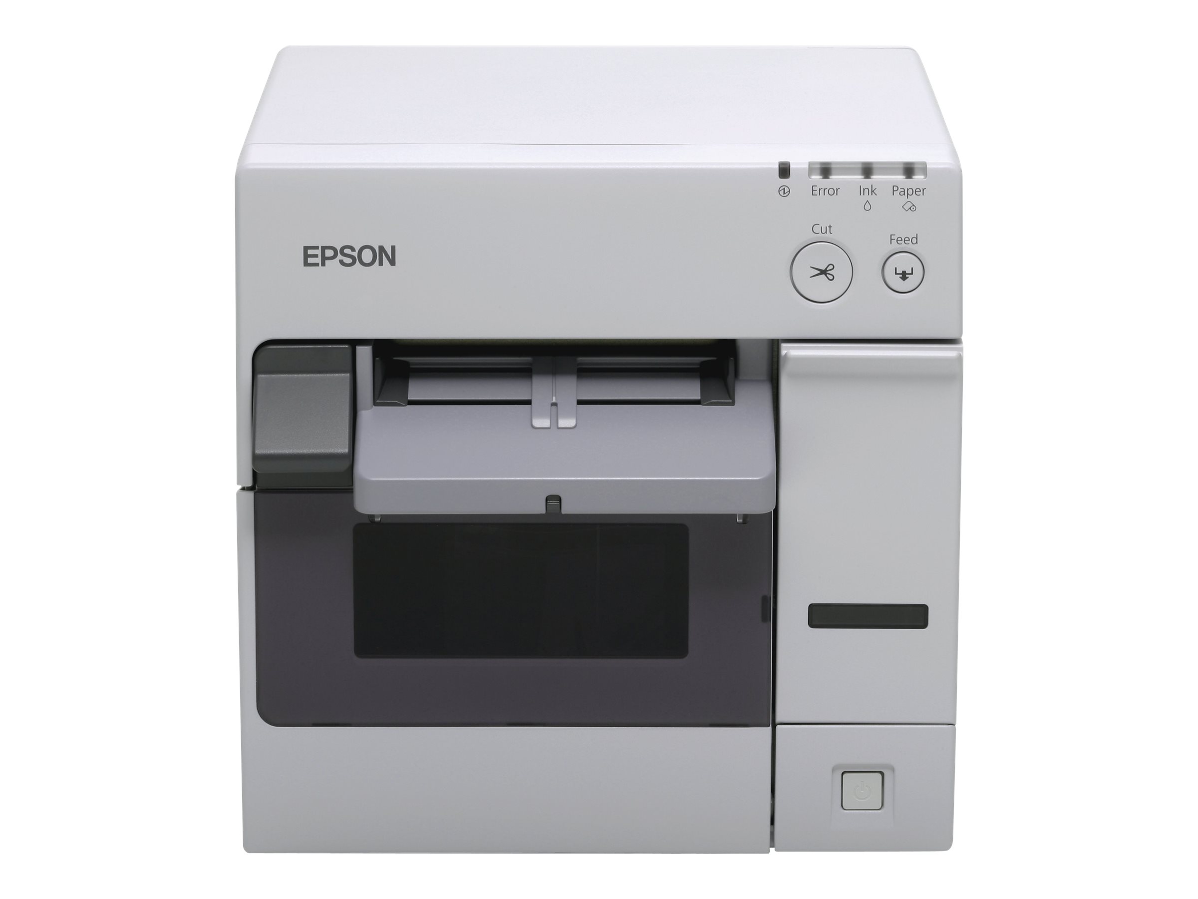 Epson TM C3400BK - Imprimante d'étiquettes - jet d'encre - 112 mm (largeur) - 720 x 360 ppp - jusqu'à 92 mm/sec - USB - outil de coupe - blanc - C31CA26122 - Imprimantes jet d'encre