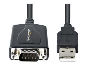 StarTech.com Câble USB vers RS232 de 1m - Câble Convertisseur USB vers RS232 DB9 Mâle avec Rétention Port COM - Adaptateur USB vers Série pour PLC/Imprimante/Scanner, Windows/Mac (1P3FPC-USB-SERIAL) - Adaptateur série - USB - RS-232 - 1P3FPC-USB-SERIAL - Cartes réseau USB
