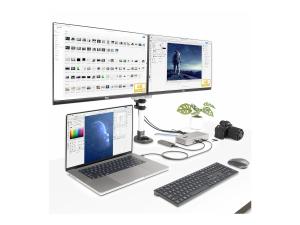 StarTech.com Dock Thunderbolt 4 pour Écrans Multiples, 2x HDMI/2x DP, USB - Station d'accueil - Thunderbolt 4 - 2 x DP, 2 x HDMI - 1GbE - 180 Watt - 132UE-TB4USB4DOCK - Stations d'accueil pour ordinateur portable