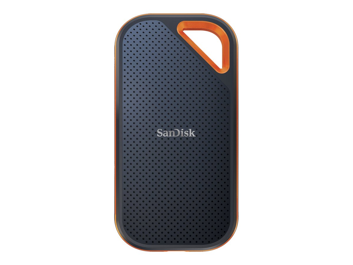 SanDisk Extreme PRO Portable V2 - SSD - chiffré - 1 To - externe (portable) - USB 3.2 Gen 2x2 (USB-C connecteur) - AES 256 bits - pour Intel Next Unit of Computing 13 Extreme Kit - NUC13RNGi7 - SDSSDE81-1T00-G25 - Disques SSD