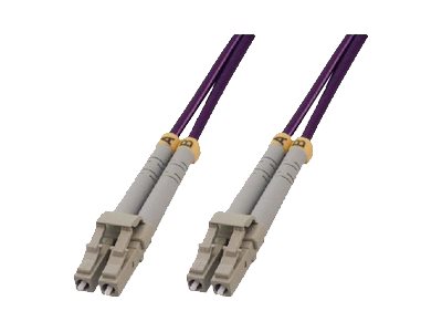 MCL - Câble réseau - LC multi-mode (M) pour LC multi-mode (M) - 5 m - fibre optique - 50 / 125 microns - OM4 - sans halogène - FJOM4/LCLC-5M - Câbles réseau spéciaux