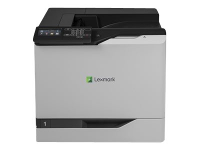 Lexmark CS820de - Imprimante - couleur - Recto-verso - laser - A4/Legal - 1200 x 1200 ppp - jusqu'à 57 ppm (mono) / jusqu'à 57 ppm (couleur) - capacité : 650 feuilles - USB 2.0, Gigabit LAN, hôte USB 2.0 - 21K0230 - Imprimantes laser couleur