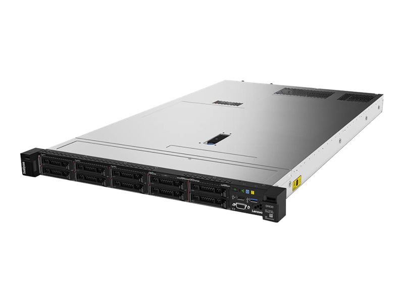 Lenovo ThinkSystem SR630 7X02 - Serveur - Montable sur rack - 1U - 2 voies - 1 x Xeon Gold 6226R / 2.9 GHz - RAM 32 Go - SAS - hot-swap 2.5" baie(s) - aucun disque dur - Matrox G200 - Aucun SE fourni - moniteur : aucun - 7X02A0EXEA - Serveurs rack