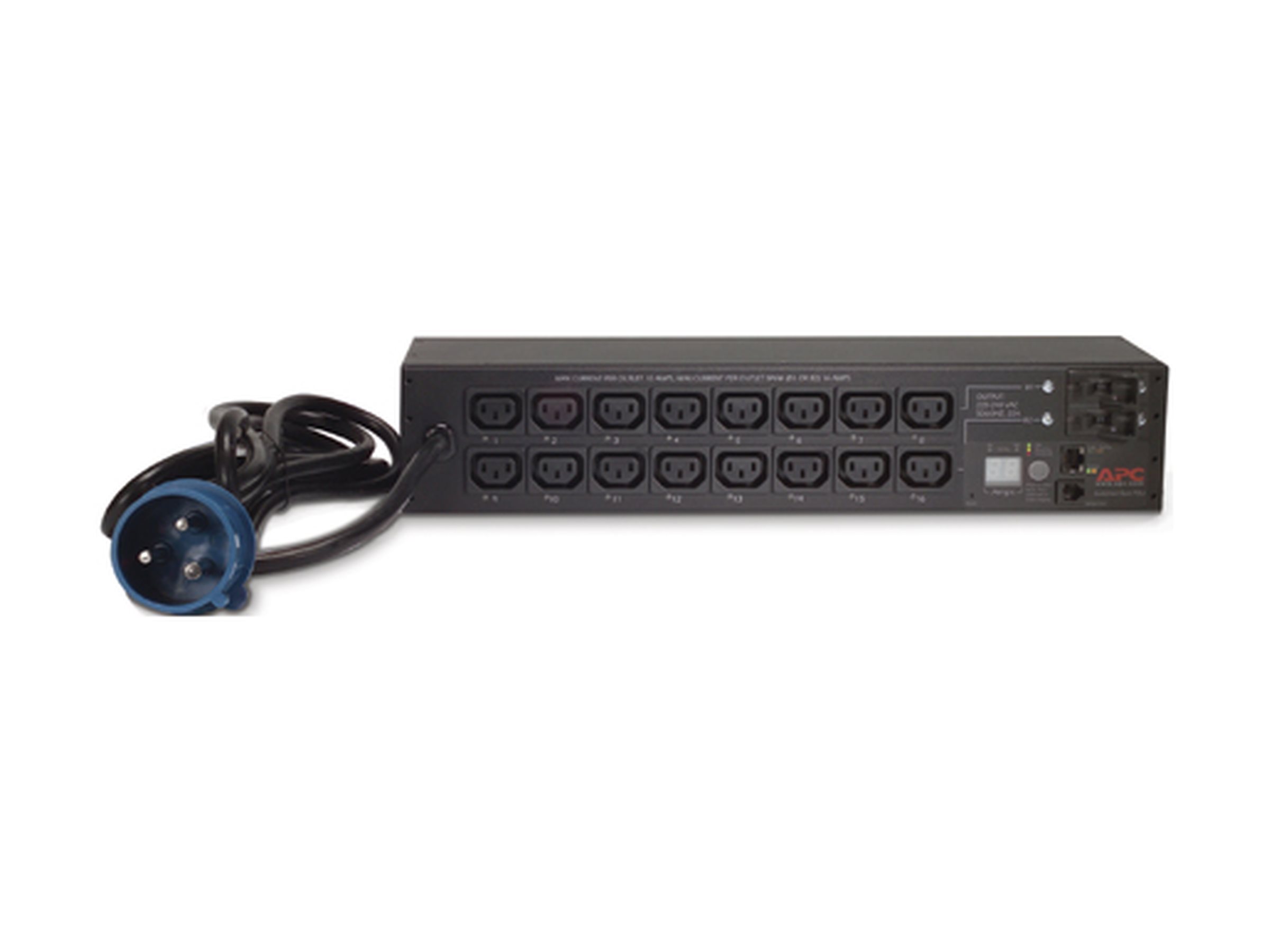 PDU en rack commuté APC AP7922B - Unité de distribution secteur (rack-montable) - CA 230 V - Ethernet 10/100 - entrée : IEC 60309 32A - connecteurs de sortie : 16 (power IEC 60320 C13) - 2U - 3.66 m cordon - pour P/N: SCL400RMJ1U, SCL500RMI1UC, SCL500RMI1UNC, SMTL1000RMI2UC, SMTL750RMI2UC - AP7922B - Parasurtenseurs et PDU