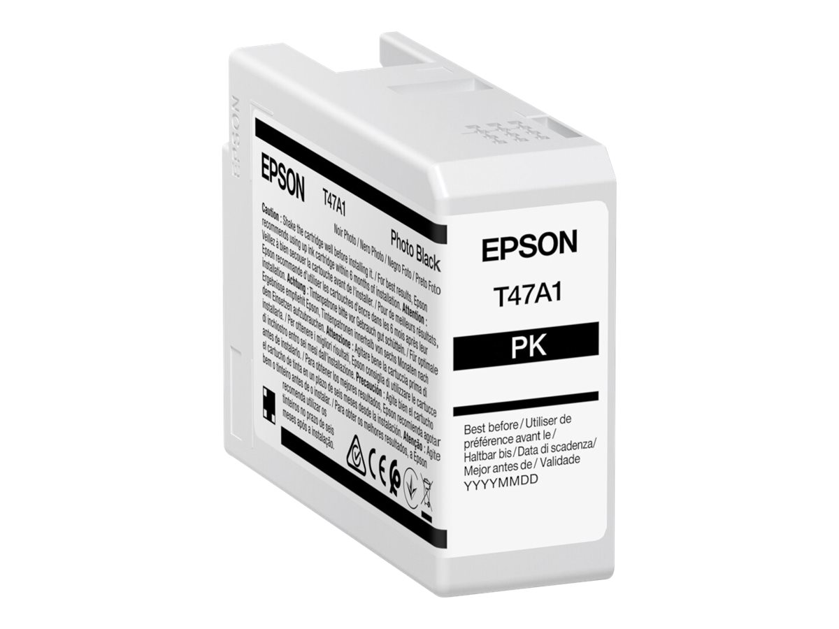 Epson UltraChrome Pro T47A1 - 50 ml - noir - original - réservoir d'encre - pour SureColor SC-P900, SC-P900 Mirage Bundling - C13T47A100 - Réservoirs d'encre