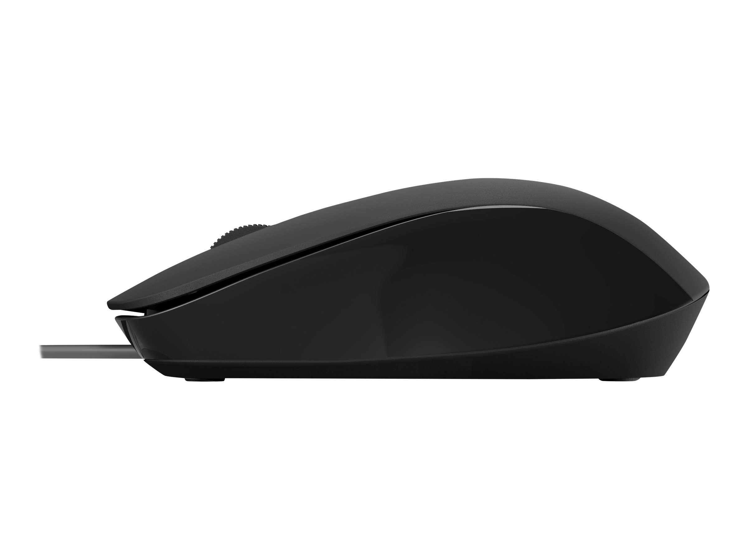 HP 150 - Souris - droitiers et gauchers - optique - filaire - USB - noir - pour HP 21, 22, 24, 27; Laptop 14s, 15, 15s, 17; Pavilion 13, 14, 15; Portable 24, 27, 32, TP01 - 240J6AA#ABB - Souris