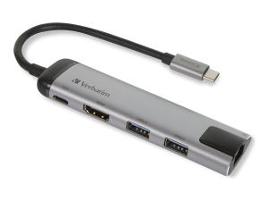 Verbatim - Station d'accueil - USB-C - HDMI - 1GbE - 49141 - Stations d'accueil pour ordinateur portable