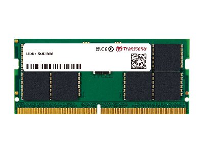 Transcend - DDR5 - module - 16 Go - SO DIMM 262 broches - 5600 MHz / PC5-44800 - CL46 - 1.1 V - mémoire sans tampon - on-die ECC - TS5600ASE-16G - DDR5