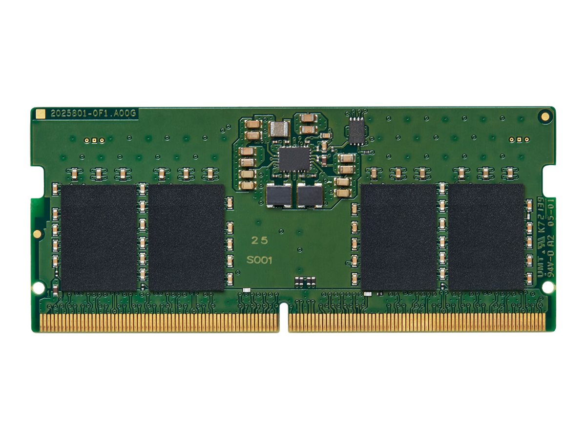 Kingston ValueRAM - DDR5 - module - 8 Go - SO DIMM 262 broches - 4800 MHz / PC5-38400 - CL40 - 1.1 V - mémoire sans tampon - on-die ECC - pour Intel Next Unit of Computing 13 Extreme Kit - NUC13RNGi9 - KVR48S40BS6-8 - Mémoire pour ordinateur portable