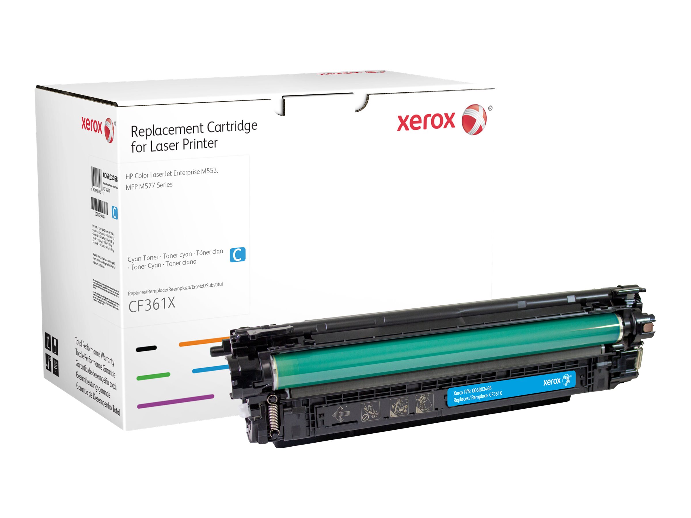 Xerox - Cyan - compatible - cartouche de toner - pour HP Color LaserJet Enterprise MFP M577; LaserJet Enterprise Flow MFP M577 - 006R03468 - Cartouches de toner