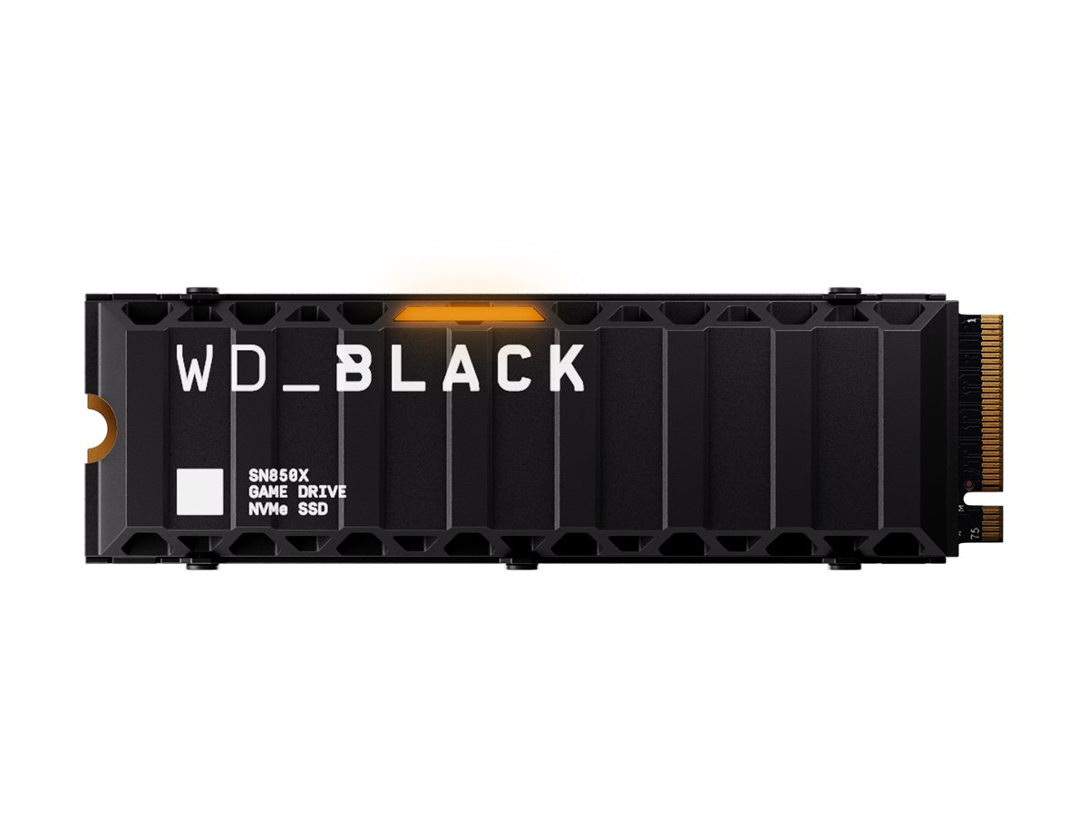 WD_BLACK SN850X WDS400T2XHE-00BCA0 - SSD - chiffré - 4 To - interne - M.2 2280 - PCIe 4.0 x4 (NVMe) - TCG Opal Encryption 2.01 - dissipateur de chaleur intégré - WDS400T2XHE-00BCA0 - Disques SSD