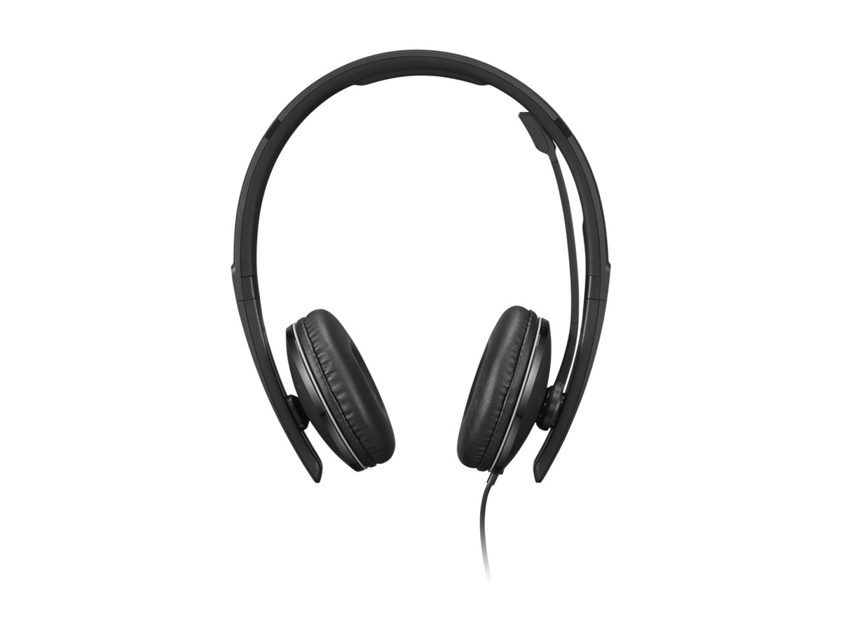 Lenovo Gen 2 - Micro-casque - sur-oreille - filaire - USB-C - noir - Certifié pour Microsoft Teams - 4XD1M45627 - Écouteurs