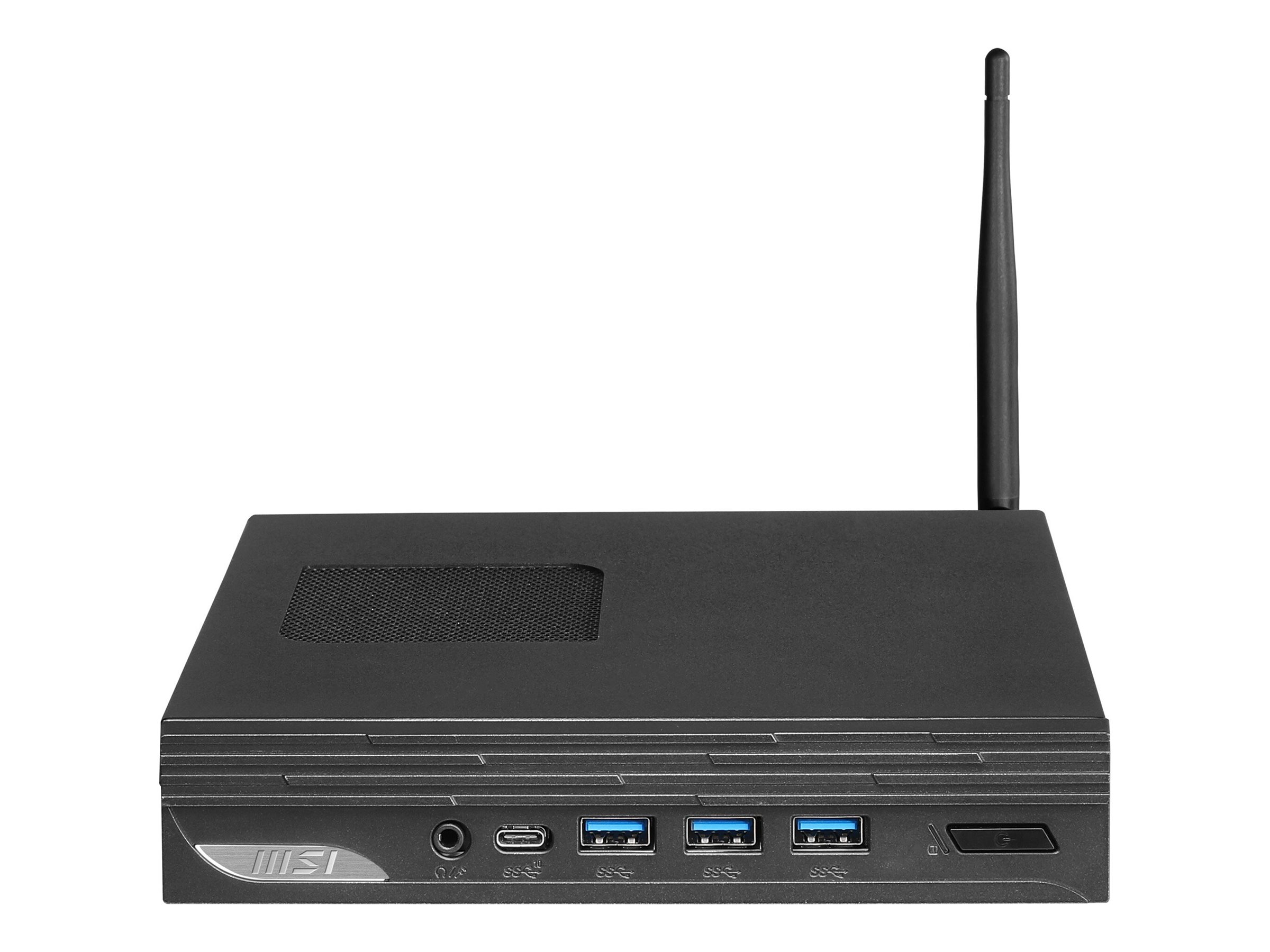 MSI PRO DP10 13M 002EU - SFF - Core i5 1340P / 1.9 GHz - RAM 8 Go - SSD 512 Go - NVMe - Carte graphique Intel Iris Xe - Gigabit Ethernet, IEEE 802.11ax (Wi-Fi 6E), Bluetooth 5.3 LAN sans fil: - 802.11a/b/g/n/ac/ax (Wi-Fi 6E), Bluetooth 5.3 - Win 11 Pro - moniteur : aucun - noir - 9S6-B0A611-002 - Ordinateurs de bureau