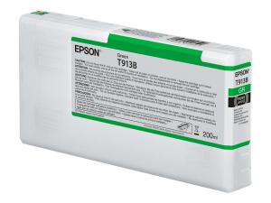 Epson T913B - 200 ml - vert - original - cartouche d'encre - pour SureColor SC-P5000, SC-P5000 STD Spectro, SC-P5000 Violet, SC-P5000 Violet Spectro - C13T913B00 - Cartouches d'imprimante