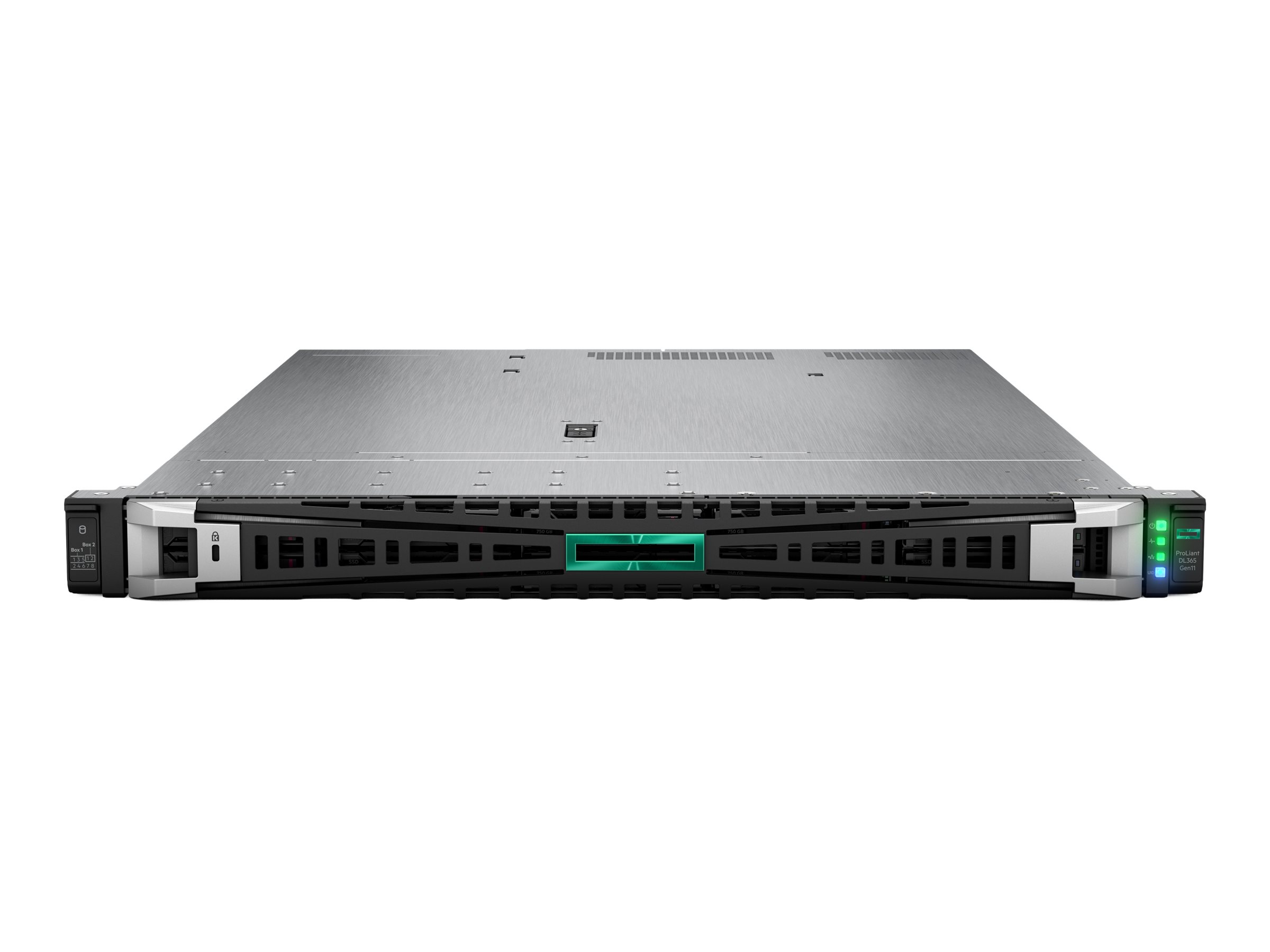 HPE ProLiant DL365 Gen11 - Serveur - Montable sur rack - 1U - 2 voies - 1 x EPYC 9124 / 3 GHz - RAM 32 Go - SATA/SAS/NVMe - hot-swap 2.5" baie(s) - aucun disque dur - Gigabit Ethernet - moniteur : aucun - P59707-421 - Serveurs rack