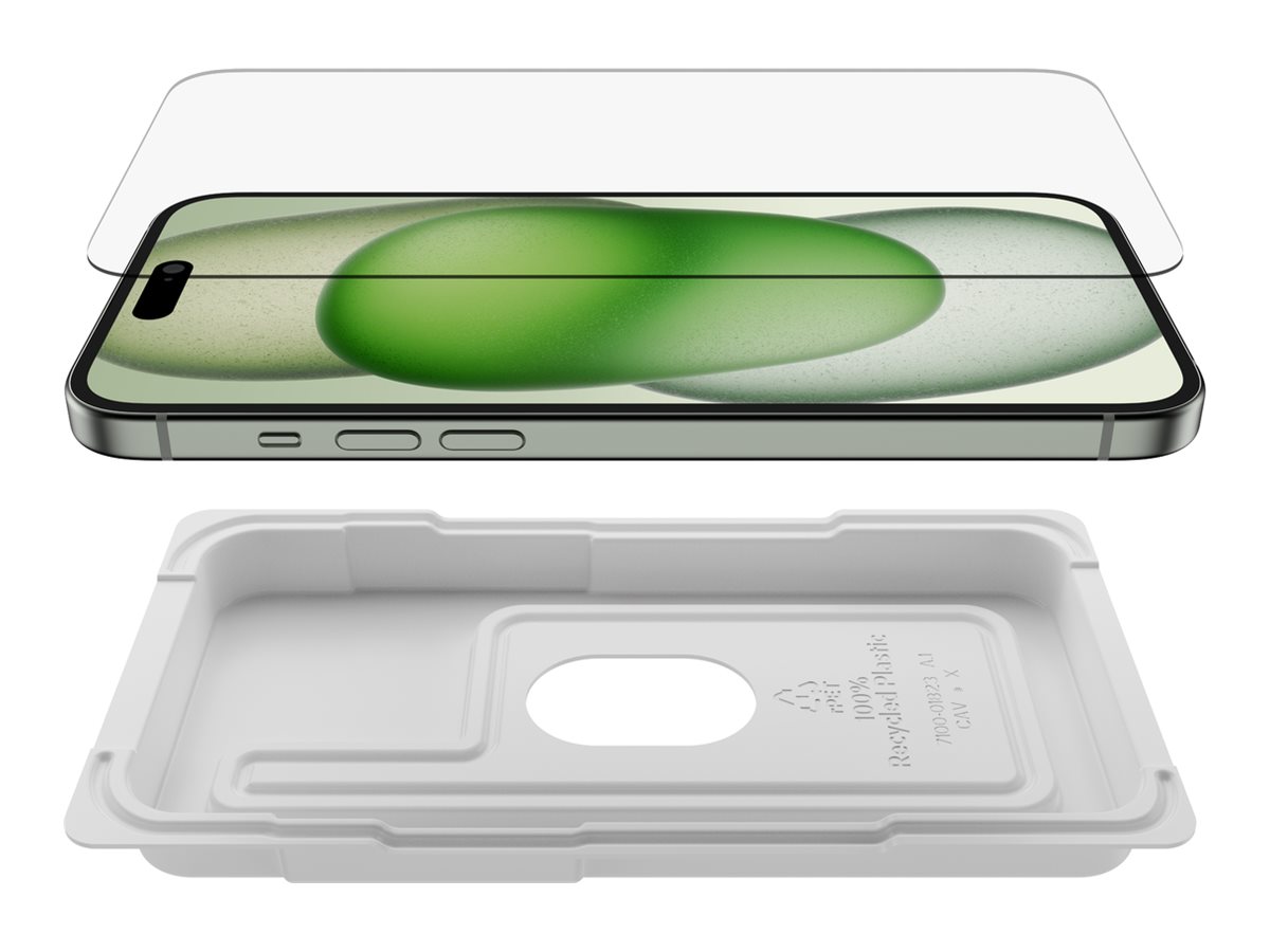 Protège-écran en verre UltraGlass 2 de Belkin pour iPhone 15 Plus