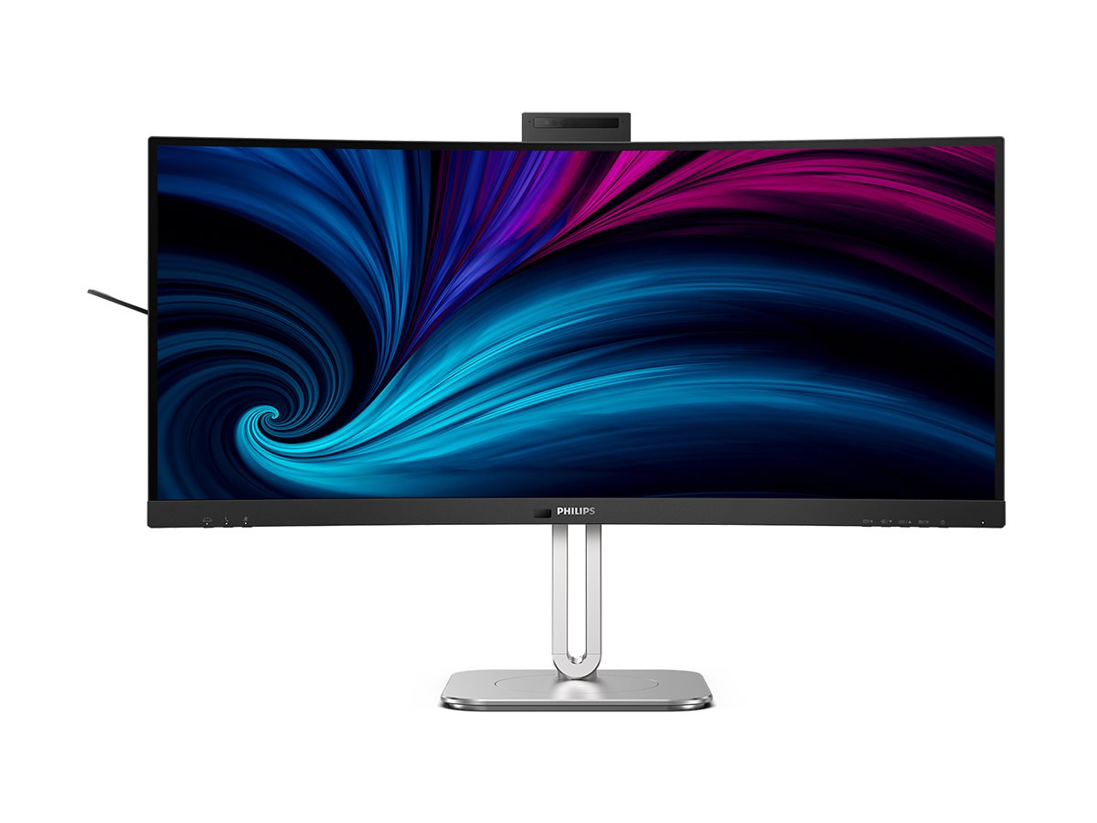 Philips 34B2U6603CH - 6000 Series - écran LED - incurvé - 34" - 3440 x 1440 WQHD @ 120 Hz - VA - 550 cd/m² - 4000:1 - DisplayHDR 400 - 4 ms - Thunderbolt 4, 2xHDMI, DisplayPort - haut-parleurs - Charbon - 34B2U6603CH/00 - Écrans d'ordinateur