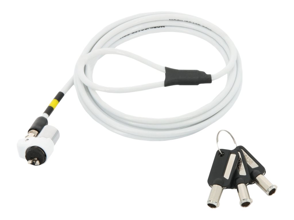 Mobilis - Câble de sécurité - blanc - 2 m - 001272 - Accessoires pour ordinateur portable et tablette