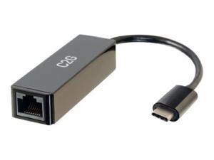 C2G USB-C to Ethernet Network Adapter - Adaptateur réseau - USB-C - Gigabit Ethernet x 1 - noir - 89152 - Adaptateurs réseau filaires