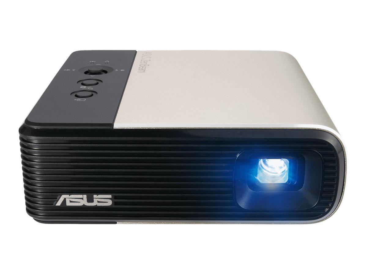 ASUS ZenBeam E2 - Projecteur DLP - LED - 300 lumens - WVGA (854 x 480) - 16:9 - or - 90LJ00H3-B01170 - Projecteurs numériques