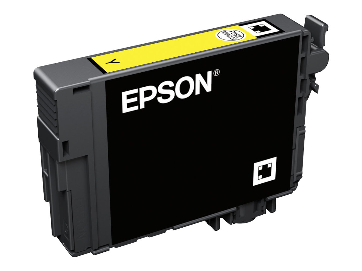 Epson 502XL - 6.4 ml - haute capacité - jaune - original - emballage coque avec alarme radioélectrique/ acoustique - cartouche d'encre - pour Expression Home XP-5100, XP-5150; WorkForce WF-2860, WF-2865DWF, WF-2880DWF, WF-2885DWF - C13T02W44020 - Cartouches d'encre Epson