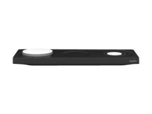 Belkin BoostCharge Pro 3-in-1 - Plot de charge sans fil - Fast Charge - noir - pour Apple AirPods; AirPods Pro; iPhone 12, 13; Watch - WIZ016vfBK - Batteries et adaptateurs d'alimentation pour téléphone cellulaire