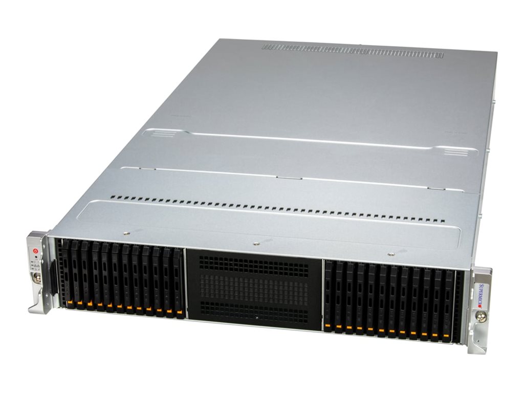 Supermicro Storage SuperServer 221E-NE324R - Serveur - Montable sur rack 2U - 2 voies - pas de processeur jusqu'à - RAM 0 Go - NVMe - hot-swap EDSFF E3.S baie(s) - aucun disque dur - Gigabit Ethernet - Aucun SE fourni - moniteur : aucun - argent - SSG-221E-NE324R - Serveurs rack