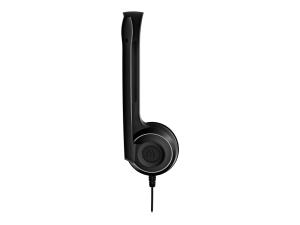 EPOS PC 8 USB - Micro-casque - sur-oreille - filaire - USB-A - noir - 1000432 - Écouteurs