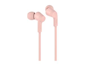 Belkin SoundForm - Écouteurs avec micro - intra-auriculaire - filaire - USB-C - isolation acoustique - rose - G3H0002HQPKV2 - Écouteurs