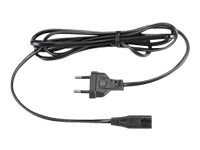 DynaBook - Câble d'alimentation - alimentation 2 broches (M) - 1.8 m - noir - Europe - PX1341E-1NAC - Câbles d'alimentation