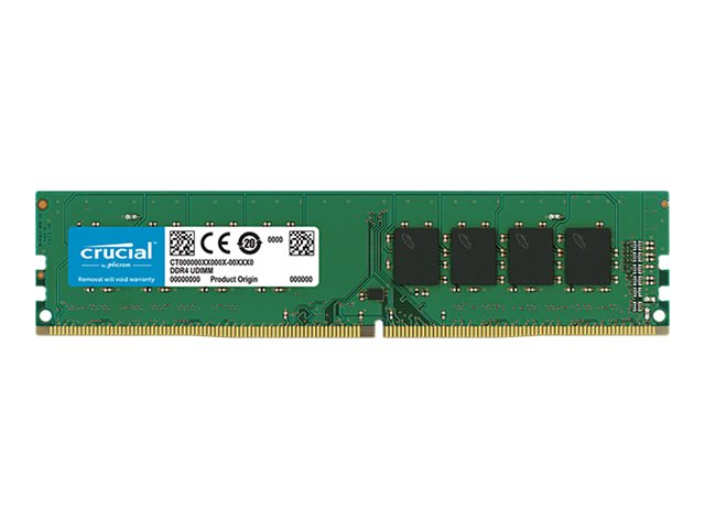 Crucial - DDR4 - module - 32 Go - DIMM 288 broches - 3200 MHz / PC4-25600 - CL22 - 1.2 V - mémoire sans tampon - non ECC - CT32G4DFD832A - DDR4