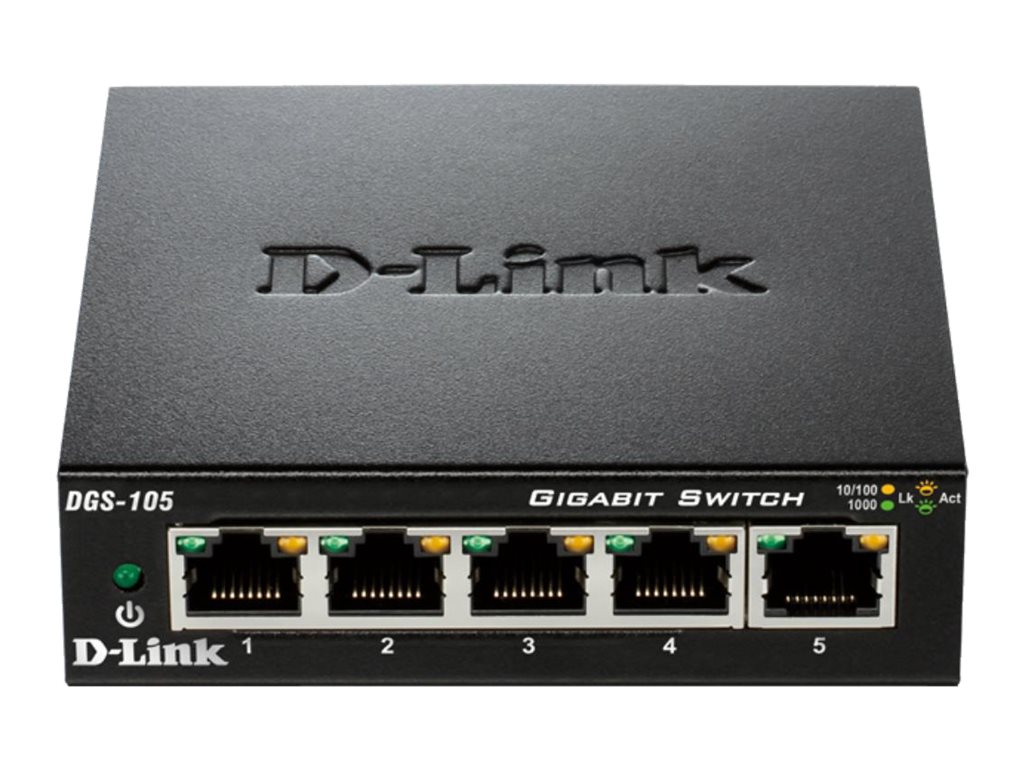 D-Link DGS 105 - Commutateur - 5 x 10/100/1000 - de bureau - DGS-105 - Concentrateurs et commutateurs gigabit