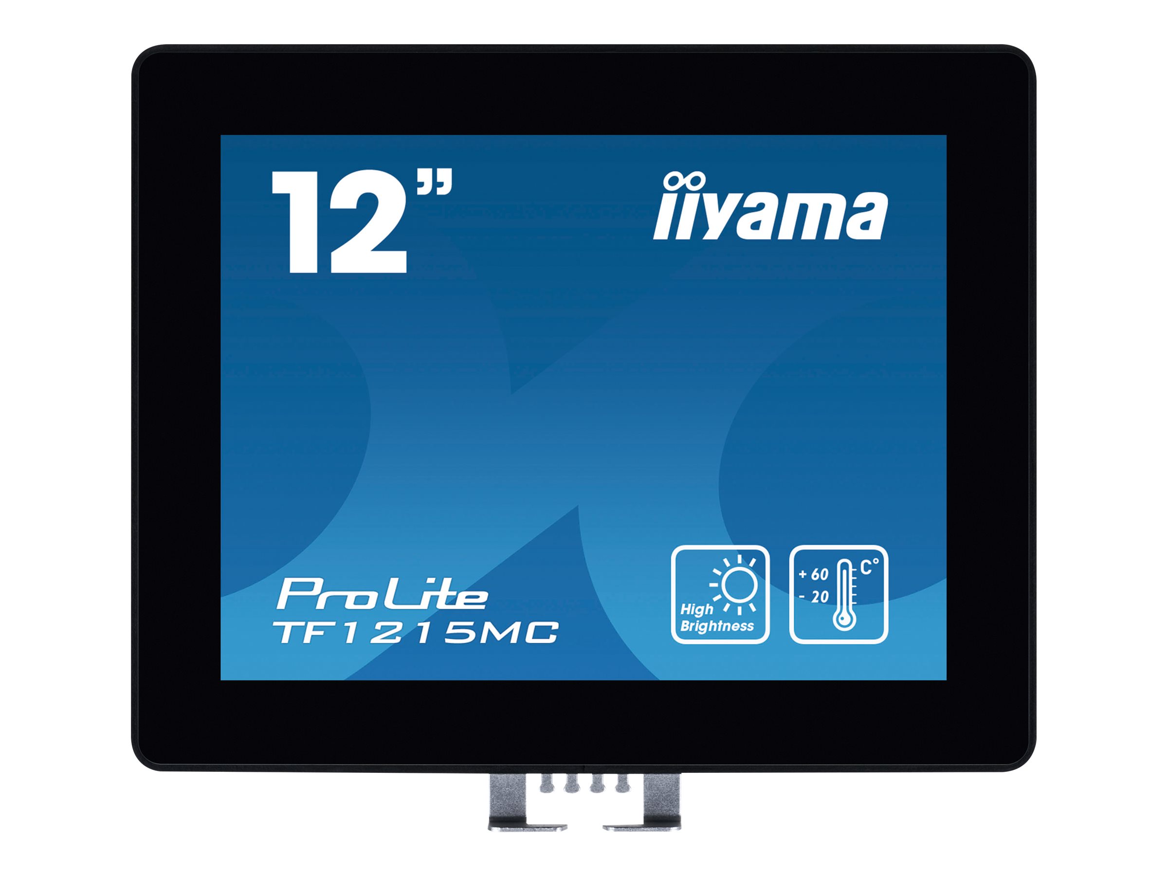 iiyama ProLite TF1215MC-B1 - Écran LED - 12.1" - cadre ouvert - écran tactile - 1024 x 768 - IPS - 540 cd/m² - 1000:1 - 25 ms - HDMI, VGA, DisplayPort - noir - TF1215MC-B1 - Écrans d'ordinateur