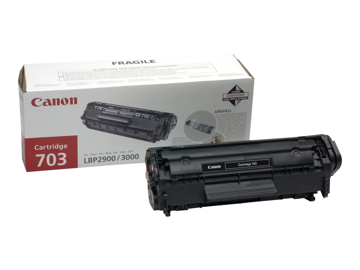 Canon 703 - Noir - original - cartouche de toner - pour i-SENSYS LBP2900, LBP2900B, LBP3000; Laser Shot LBP-2900, 3000 - 7616A005 - Cartouches de toner Canon