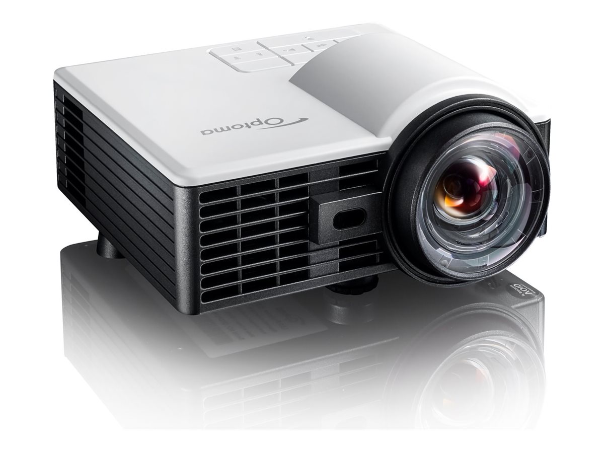 Optoma ML1050STi - Projecteur DLP - LED - 3D - 1000 lumens - WXGA (1280 x 800) - 16:10 - 720p - objectif fixe à focale courte - blanc, gris - E9PP7MC01EZ1 - Projecteurs DLP