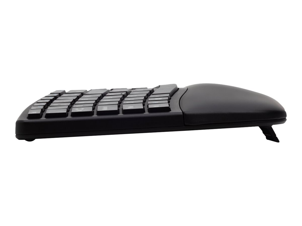 Kensington Pro Fit Ergo Wireless Keyboard - Clavier - sans fil - 2.4 GHz, Bluetooth 4.2 - Français - noir - K75401FR - Claviers