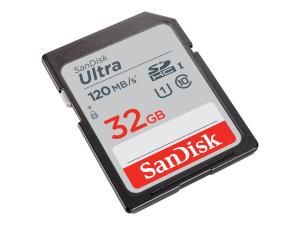 SanDisk Ultra - Carte mémoire flash - 32 Go - UHS-I U1 / Class10 - SDHC UHS-I - SDSDUN4-032G-GN6IN - Cartes flash