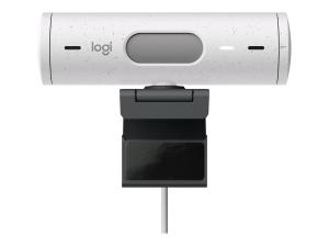 Logitech BRIO 500 - Webcam - couleur - 1920 x 1080 - 720p, 1080p - audio - USB-C - 960-001428 - Webcams