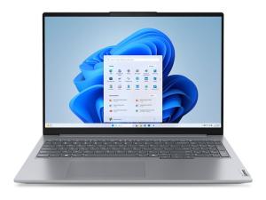 Lenovo ThinkBook 16 G7 ARP 21MW - Conception de charnière à 180 degrés - AMD Ryzen 5 - 7535HS / jusqu'à 4.55 GHz - Win 11 Pro - Radeon 660M - 16 Go RAM - 512 Go SSD NVMe - 16" IPS 1920 x 1200 - Gigabit Ethernet - Wi-Fi 6E, Bluetooth - double ton gris arctique - clavier : Français - avec 1 an de support Premier Lenovo - 21MW001WFR - Ordinateurs portables