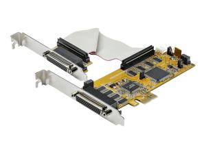 StarTech.com Carte série PCI Express à 8 ports avec UART 16550 - Adaptateur série - PCIe profil bas - RS-232 x 8 - jaune - Conformité TAA - PEX8S1050LP - Adaptateurs réseau filaires