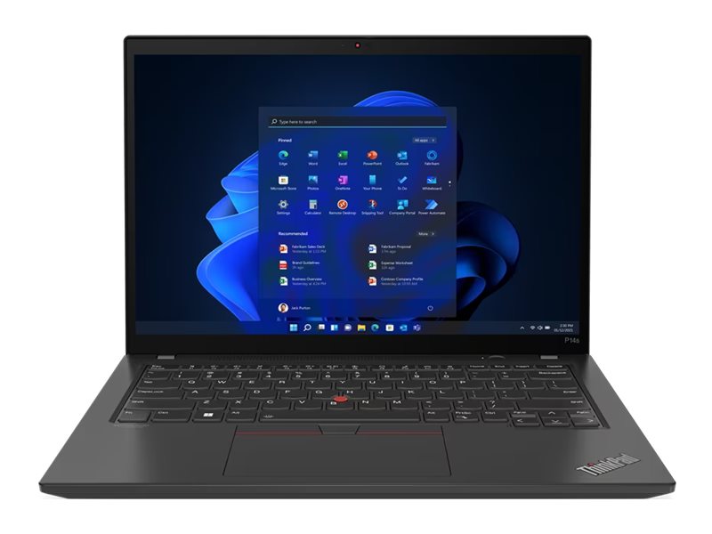 Lenovo ThinkPad P14s Gen 4 21HF - Intel Core i7 - 1360P / jusqu'à 5 GHz - Win 11 Pro - RTX A500 - 32 Go RAM - 1 To SSD TCG Opal Encryption 2, NVMe, Performance - 14" IPS 1920 x 1200 - Gigabit Ethernet - Wi-Fi 6E - villosité noire - clavier : Français - avec 1 an de Lenovo Premier Support, compensation de CO2 0,5 tonne - 21HF000SFR - Stations de travail mobiles