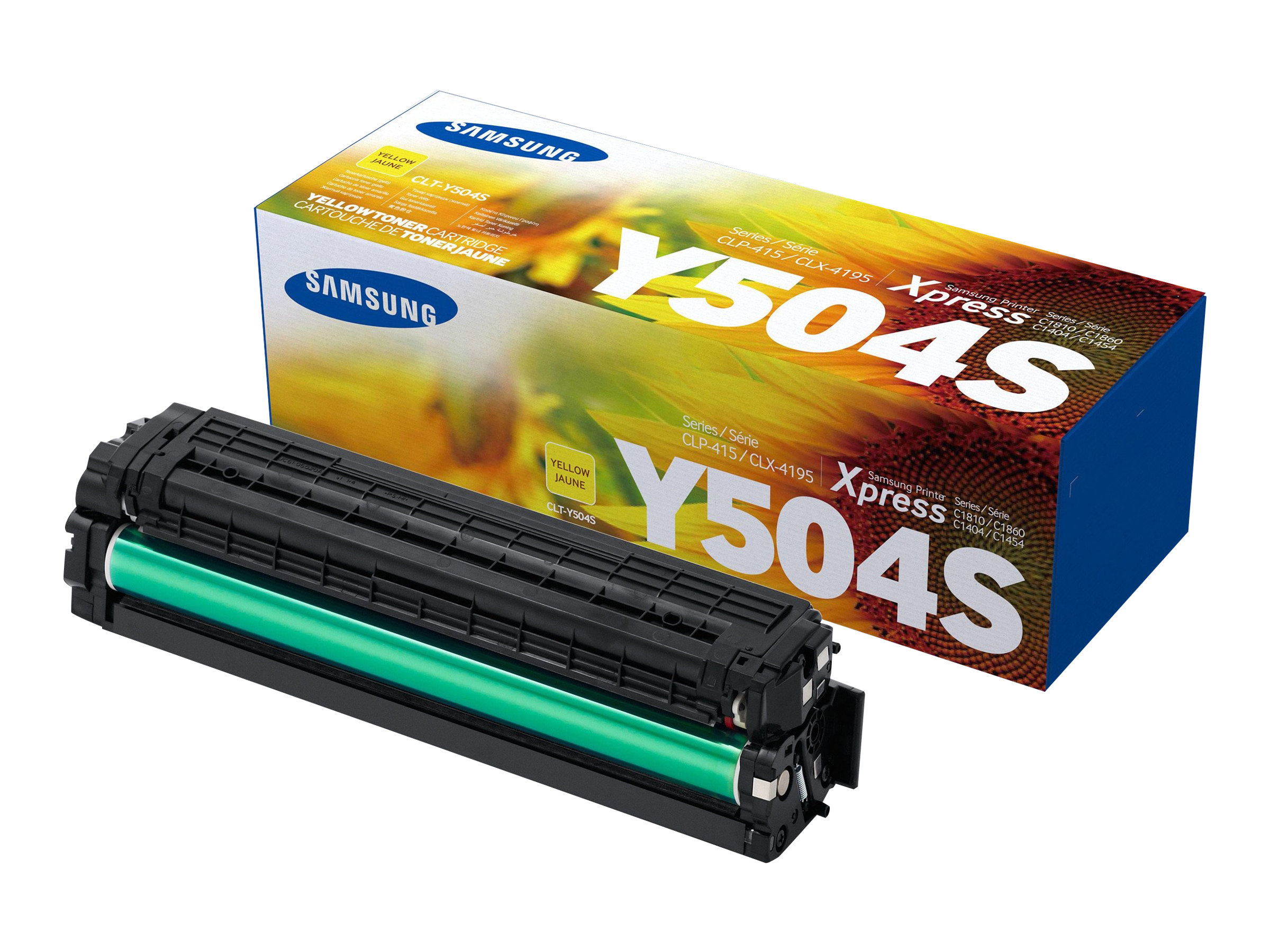 Samsung CLT-Y504S - Jaune - original - cartouche de toner (SU502A) - pour Samsung CLP-415, CLX-4195; MultiXpress SL-C1453, C1454; Xpress SL-C1404, C1810, C1860 - SU502A - Cartouches de toner Samsung