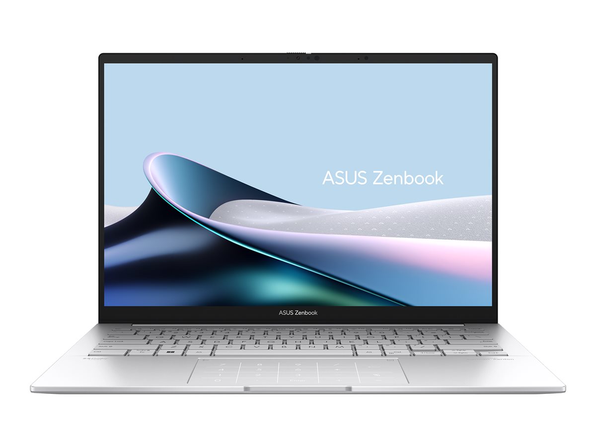 ASUS ZenBook 14 OLED BX3405MA-PP068X - Intel Core Ultra 7 - 155H / jusqu'à 4.8 GHz - Evo - Win 11 Pro - Intel Arc Graphics - 32 Go RAM - 1 To SSD NVMe - 14" OLED 2880 x 1800 (WQXGA+) @ 90 Hz - Wi-Fi 6E, Bluetooth - argent brumeux - 90NB11R2-M00T50 - Ordinateurs portables