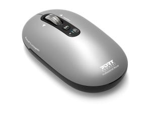 PORT Connect Professional PURE - Souris - rechargeable - optique - 4 boutons - sans fil - 2.4 GHz, Bluetooth - récepteur sans fil USB - 910009 - Souris