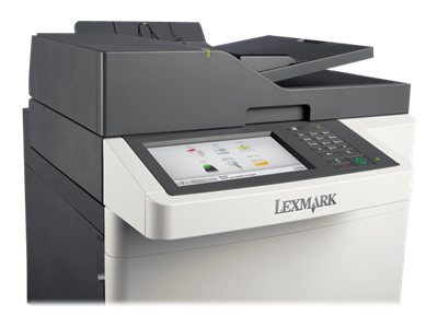 Lexmark CX510de - Imprimante multifonctions - couleur - laser - Legal (216 x 356 mm) (original) - Legal (support) - jusqu'à 30 ppm (copie) - jusqu'à 30 ppm (impression) - 250 feuilles - 33.6 Kbits/s - USB 2.0, Gigabit LAN, 2 hôtes USB - 28E0511 - Imprimantes multifonctions