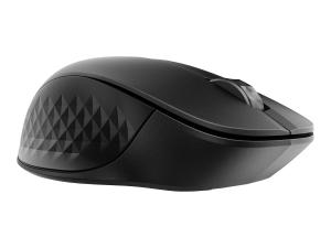 HP 435 - Souris - ergonomique - multi-dispositifs - 5 boutons - sans fil - 2.4 GHz, Bluetooth 5.2 - adaptateur USB Bluetooth - 3B4Q5UT#AC3 - Souris